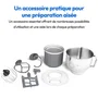 Medion Robot Pâtissier MD18420 - 1200 W, Bol 5 L, 8 Vitesses, Ecran Tactile, Noir, Avec Bol à Glace