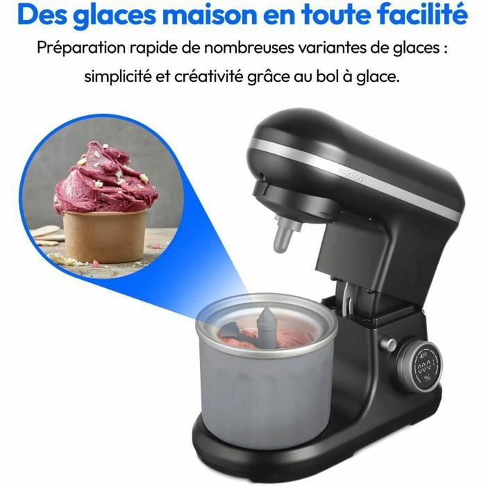 Medion MD18420 Robot pâtissier Noir 1200 W 5 L Medion MD18420 Robot pâtissier Noir 1200 W 5 L