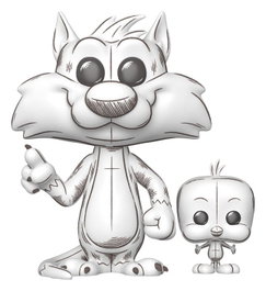 Funko POP! & Buddy Looney Tunes Sylvester & Tweety