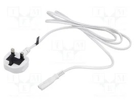 POS Câble d'alimentation H03VVH2-F BS 1363 (G) vers IEC C7, 3m