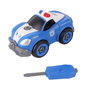 Tachan Kit de Construction Voiture de Police DIY 21 Pièces pour Enfants, Jouet Éducatif à Monter pour Développer la Motricité et la Logique