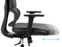 Sandberg ErgoFusion Gaming Chair Pro - Fauteuil de bureau et gaming ergonomique avec dossier en mesh, réglable en hauteur, inclinaison et accoudoirs