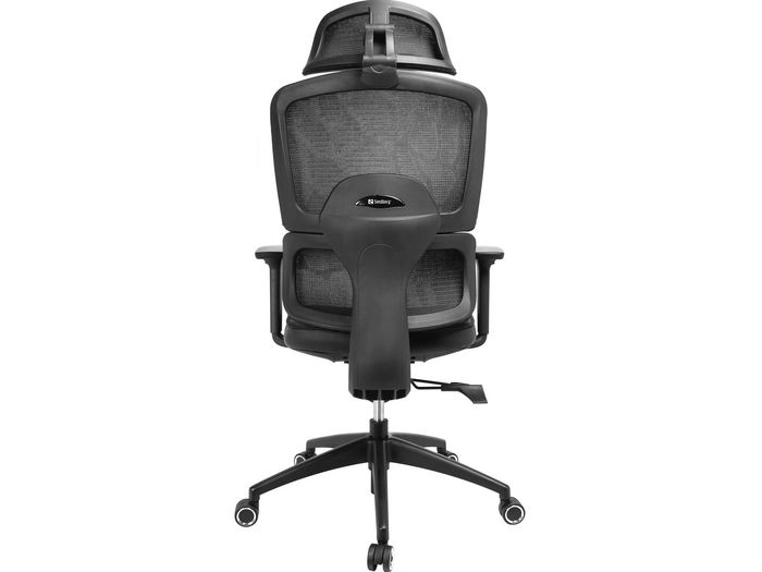 Sandberg ErgoFusion Gaming Chair Pro - Fauteuil de bureau et gaming ergonomique avec dossier en mesh, réglable en hauteur, inclinaison et accoudoirs