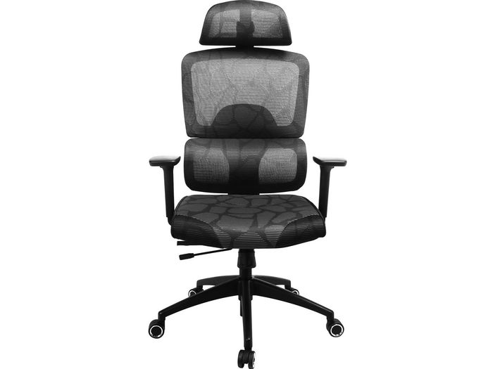 Sandberg ErgoFusion Gaming Chair Pro - Fauteuil de bureau et gaming ergonomique avec dossier en mesh, réglable en hauteur, inclinaison et accoudoirs