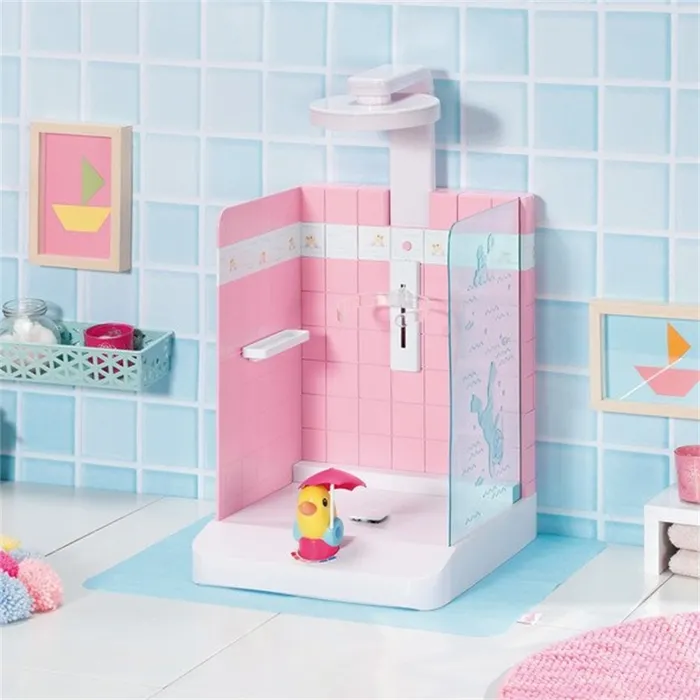 Zapf Creation Douche jouet BABY born avec pompe électronique et pare-éclaboussures