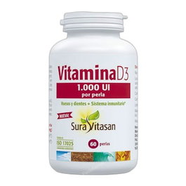 SURA VITASAN Vitamine D3 1.000 UI 60 perles