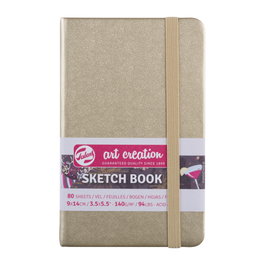 Talens Art Creation Carnet de Croquis Blanc Doré 9 x 14 cm