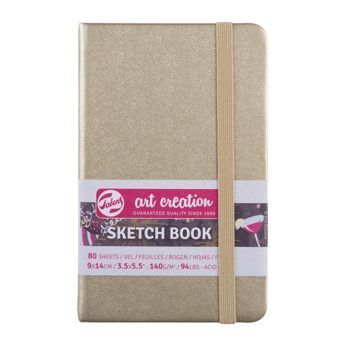 Talens Art Creation Carnet de Croquis Blanc Doré 9 x 14 cm Talens Art Creation Carnet de Croquis Blanc Doré 9 x 14 cm