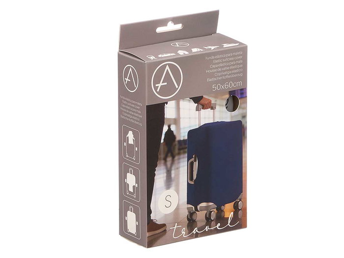 ARTE REGAL Lot de 12 housses de valise petites - Assortiment Bleu, Gris et Noir