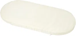 Tineo TINEO - Matelas Nacelle Déhoussable 72 x 32 cm - Épaisseur 4 cm - Mousse Haute Densité 16kg/m³ - Beige Ecru - Pour Berceau et Landau Bébé
