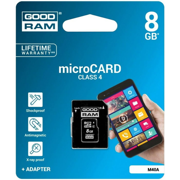 GOODRAM Carte mémoire microSDHC 8GB