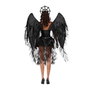 My Other Me Déguisement Ange Noir avec Diadème, Robe et Ailes Taille L