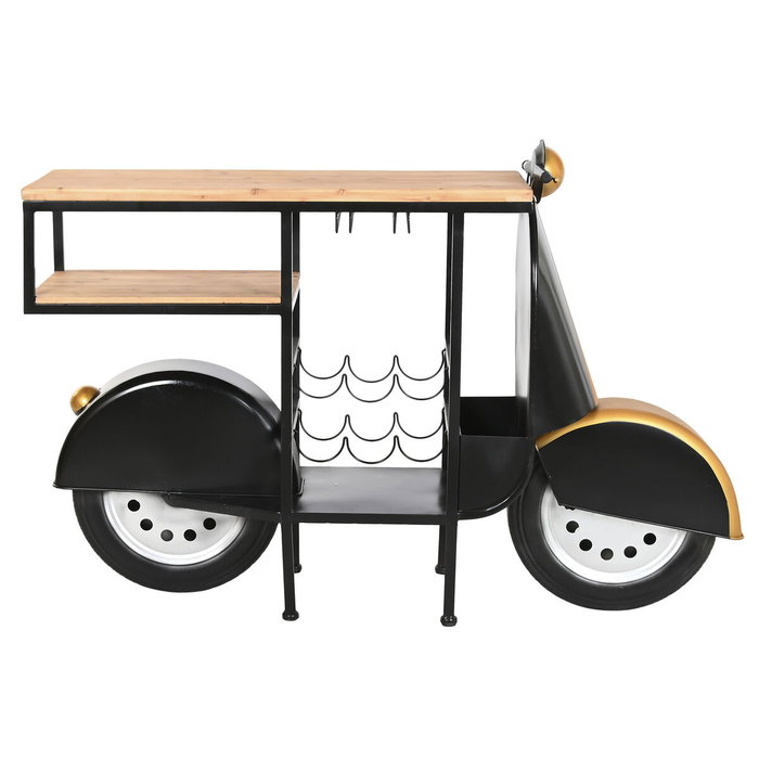 Range Bouteilles Home ESPRIT Noir Doré 134 X 36 X 92 CM