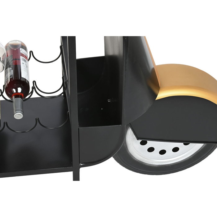 Range Bouteilles Home ESPRIT Noir Doré 134 X 36 X 92 CM