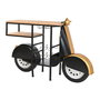 Range Bouteilles Home ESPRIT Noir Doré 134 X 36 X 92 CM