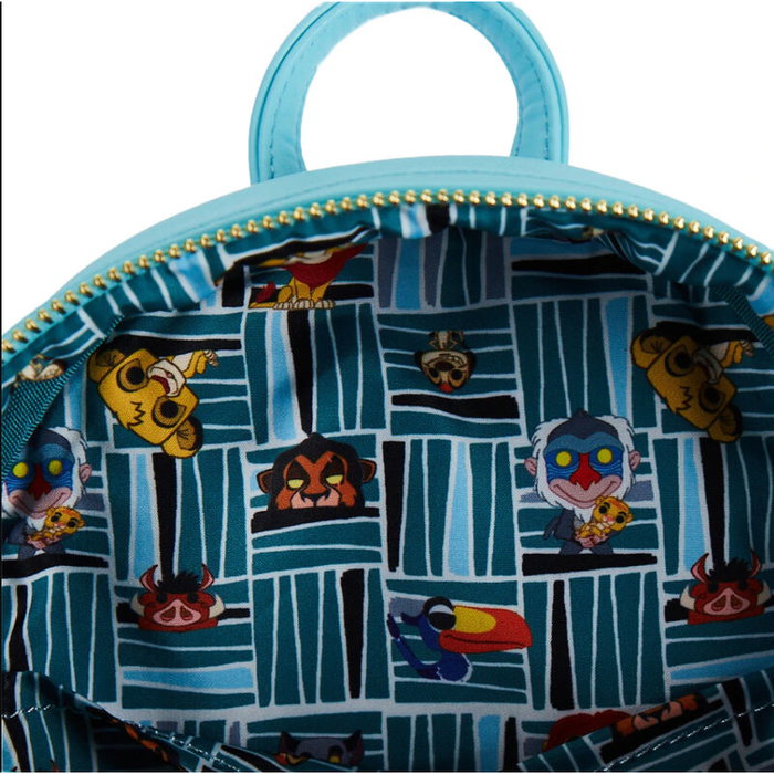 LOUNGEFLY Sac à dos Disney Le Roi Lion Pride Rock - Mochila 22.5 x 26.25 x 11.25 cm