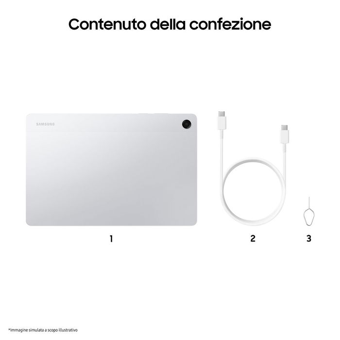 Tablette Samsung Galaxy Tab A11+ 11" Octa Core 6 GB RAM 128 GB Argenté