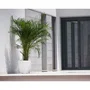 ARTEVASI San Remo SWS 36 BR - Pot de fleurs avec pieds pour intérieur et extérieur - Plastique résistant aux UV - Ø36 x H33,5 cm, 25 L - Gris anthracite