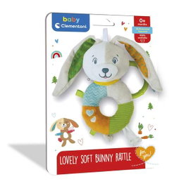 Clementoni Hochet Doux Lapin Multicouleur