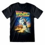 Back to the Future T-shirt à manches courtes Poster Noir Unisexe S