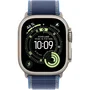 Apple Watch Ultra 3 GPS + Cellular - Boîtier en Titane Naturel 49 mm - Bracelet Trail Loop Bleu/Vif Bleu (S/M) - Montre Connectée