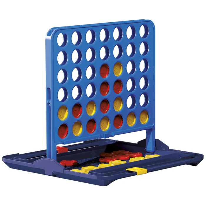 Hasbro Gaming - Puissance 4 (édition 2025) - Jeu de société familial avec rangement intégré et mallette de transport - Pour 2 joueurs - À partir de 6 ans