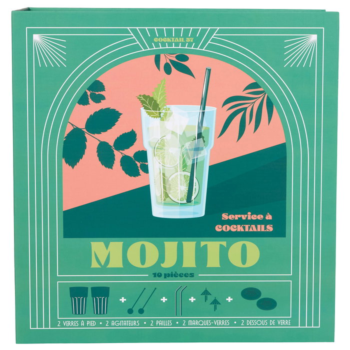 Cook Concept Coffret de bar Mojito 10 pièces Dolce Vita