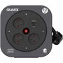 Quarx Enrouleur S-Box 12m avec 3 prises 16A et ports USB Type A et C
