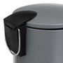 Poubelle à pédale Gris 3 L