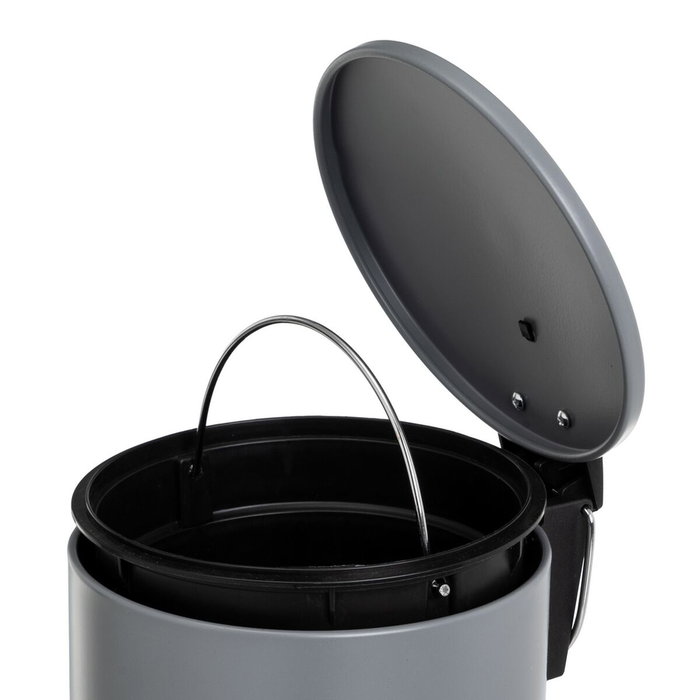 Poubelle à pédale Gris 3 L