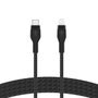Belkin Boost Charge Pro Flex Câble USB-C vers Lightning 15W 2m Noir