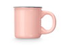 Vessia Set de 6 Tasses à Café Roses avec Support 100 ml en Porcelaine 8x10x8 cm (Set de 6)