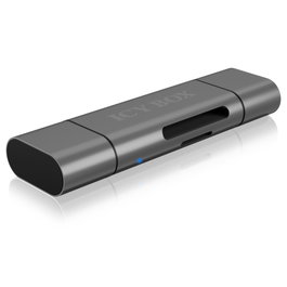 Icy ICY BOX IB-CR200-C Lecteur de cartes SD/microSD USB 2.0 USB-C