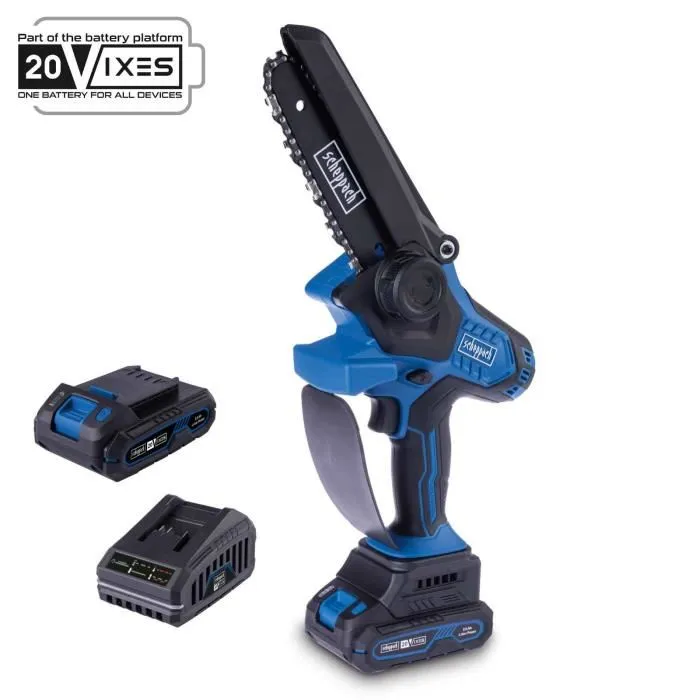 Scheppach BC-PS150-X Tronçonneuse Élagueuse sans fil 20V, batterie 2Ah et chargeur inclus Scheppach BC-PS150-X Tronçonneuse Élagueuse sans fil 20V, batterie 2Ah et chargeur inclus