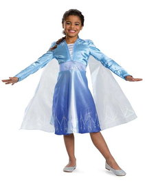 Disney - Déguisement Elsa Voyage Classic Taille 3-4 Ans, Robe Bleue - Anniversaire 100 Ans