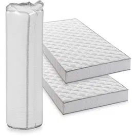 Deko Dream Hahtuva - Lot de 2 Matelas 90x190 cm - Mousse - 14 cm d'épaisseur - 5 Zones de Confort - Pour Lits Superposés