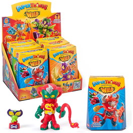Superthings Exp 6 Superthings Wild Kids PSTWD066IN00 Magic Box - Pack de 6 figurines articulées avec accessoires et SuperThing exclusif - Version espagnole
