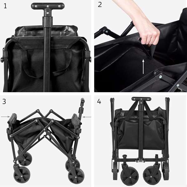 Color Baby Aktive-Carro Chariot de Transport Plage/Camping 58X35X86Cm