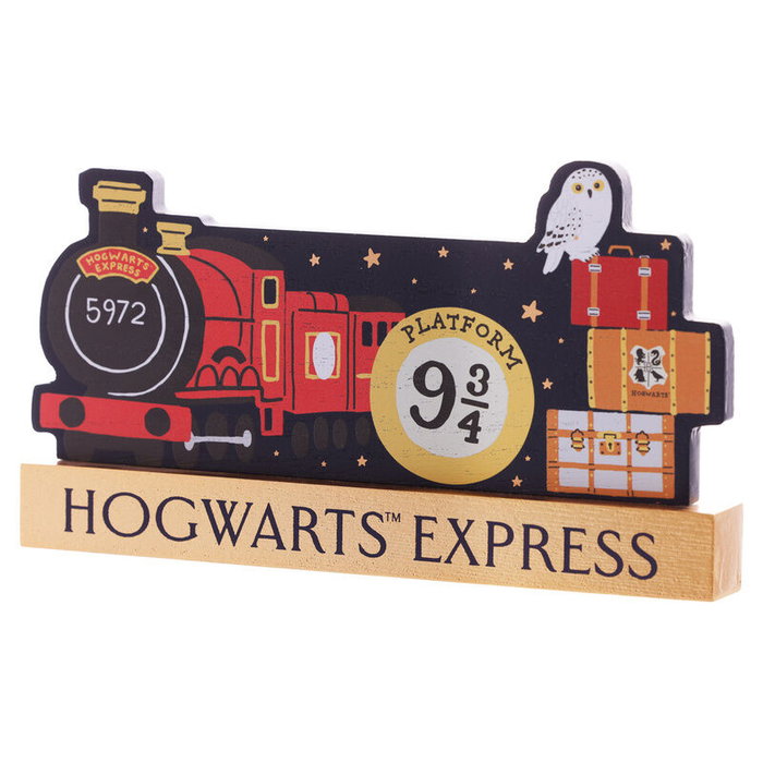 WIDDOP & CO Plaque de tablette décorative Harry Potter Hogwarts Express avec signe de la plateforme 9 3/4