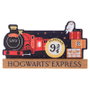 WIDDOP & CO Plaque de tablette décorative Harry Potter Hogwarts Express avec signe de la plateforme 9 3/4