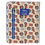 LOUNGEFLY Carnet Minnie Classic Disney avec Compartiment Zippé - 150 Pages Rayées - Détails Dorés et Illustrations - Piel Vegana (Polyuréthane) - 16,5x22,2 cm