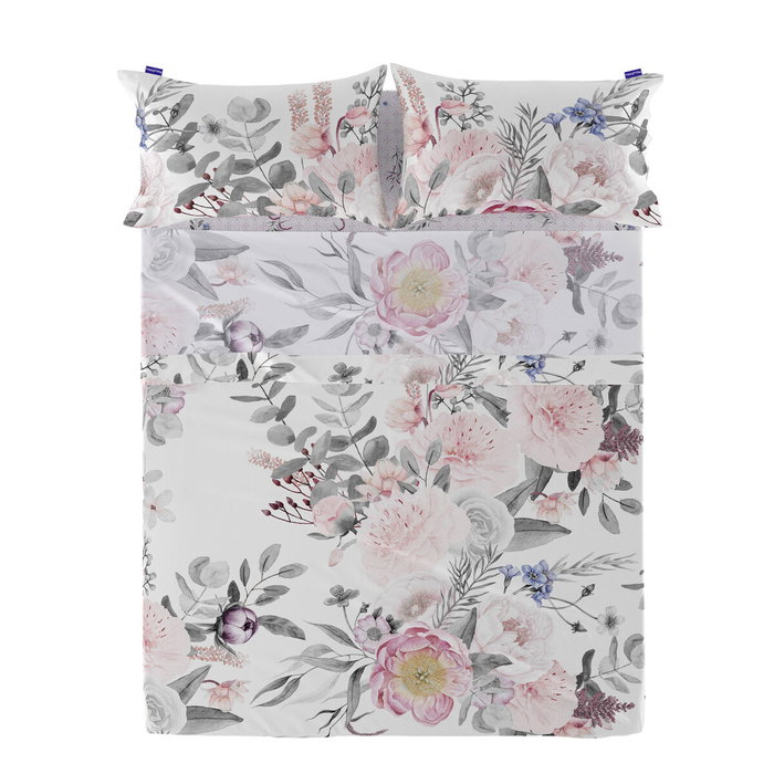 Drap HappyFriday Delicate bouquet Multicouleur Lit 1 persone Drap HappyFriday Delicate bouquet Multicouleur Lit 1 persone