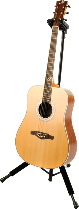 QUIKLOK Support pour guitare universel pliable avec fermeture automatique noir