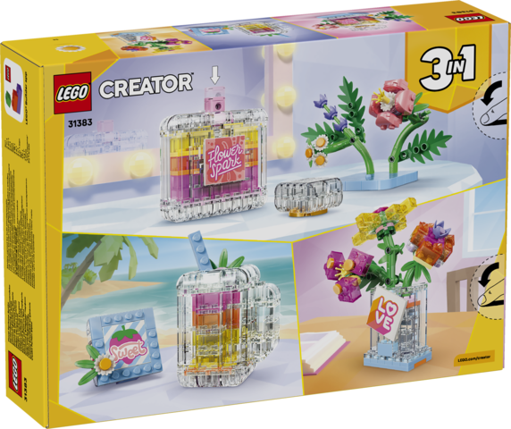 LEGO Creator 3-en-1 Flacon de Parfum au Décor Floral 31383 LEGO Creator 3-en-1 Flacon de Parfum au Décor Floral 31383