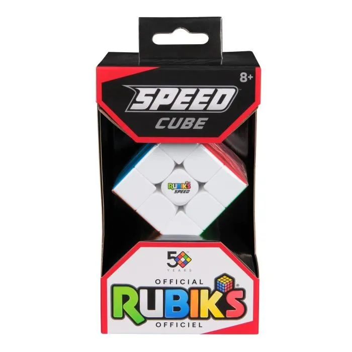 Spin Master Rubik's Speed Cube 3x3 Magnétique Pré-lubrifié pour Vitesse de Rotation Améliorée - Enfant dès 8 ans