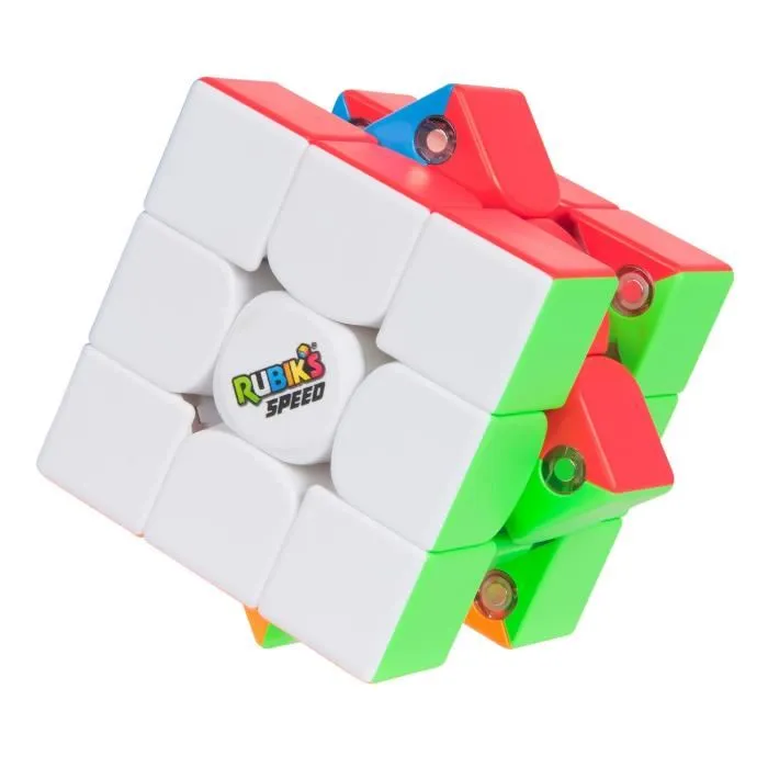 Spin Master Rubik's Speed Cube 3x3 Magnétique Pré-lubrifié pour Vitesse de Rotation Améliorée - Enfant dès 8 ans