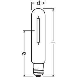 Ledvance/Osram Ampoule à vapeur de sodium E40 250W 33200Lm 2000K à intensité variable