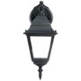 Brilliant Applique extérieure descendante NEWPORT Noir métal/verre E27 60W