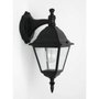 Brilliant Applique extérieure descendante NEWPORT Noir métal/verre E27 60W