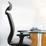PIQUERAS Y CRESPO Chaise Zulema Synchro 3 positions Marron foncé/Blanc